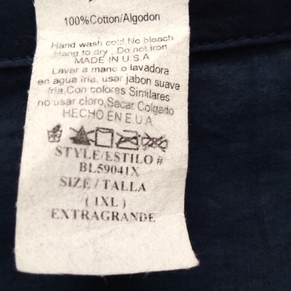 Vintage cutout embroidered pintuck peplum shirt - Picture 9 of 9